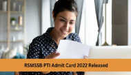 RSMSSB PTI Admit Card 2022 out; direct link here