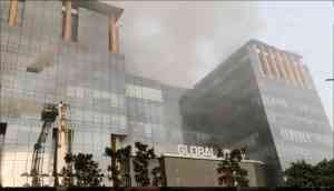 fire at Global Foyer mall