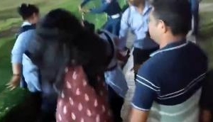 Watch: Clash in Noida society turns violent; female security guard assaulted