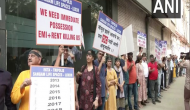Homebuyers protest at Patra Chawl in Mumbai