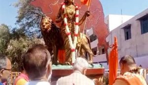 Bharat Mata statue installed at RSS office in Bareilly, UP