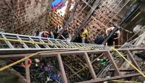 Stepwell collapses at Indore temple
