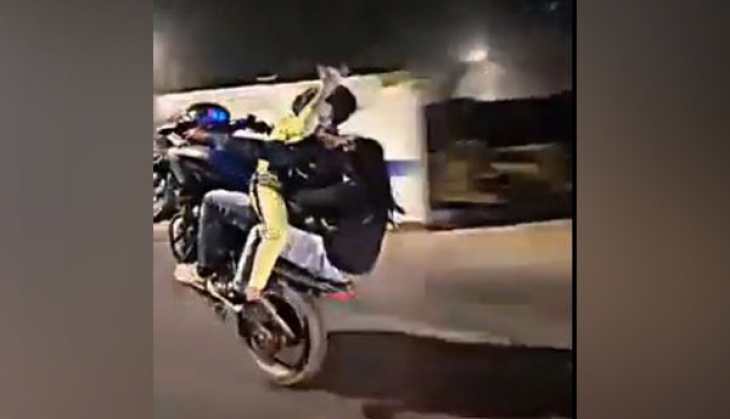 Mumbai biker arrested days after video of 'wheelie' stunt went viral on ...