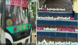 Watch: Assam Police recovers explosives, gelatin detonators from passenger bus, 2 held 