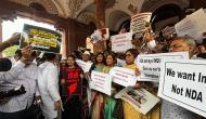 INDIA bloc protests at Parliament over 'discriminatory' Union Budget