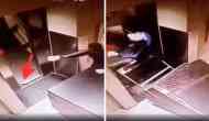 Shocking Video: Lift Mishap Leaves Man Seriously Injured!