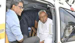 Bihar: CM Nitish Kumar inspects flood-affected areas and relief work