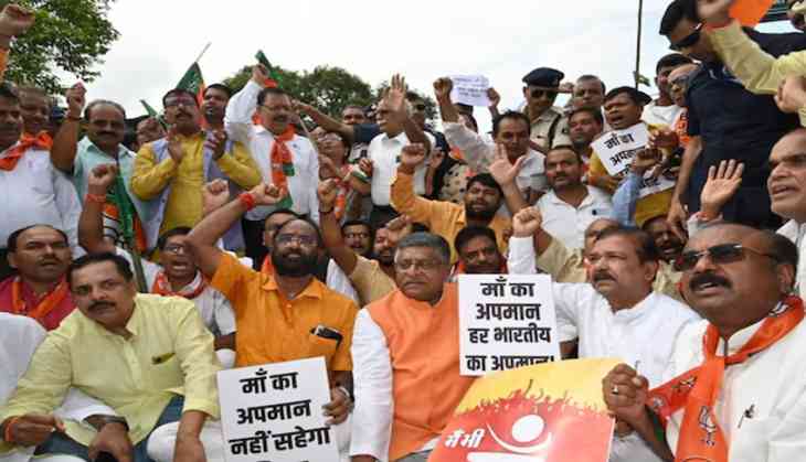 BJP protest in Patna