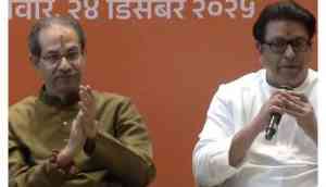 'Mayor of Mumbai will be a Marathi,' says Raj Thackeray as he and cousin Uddhav announce alliance for BMC polls